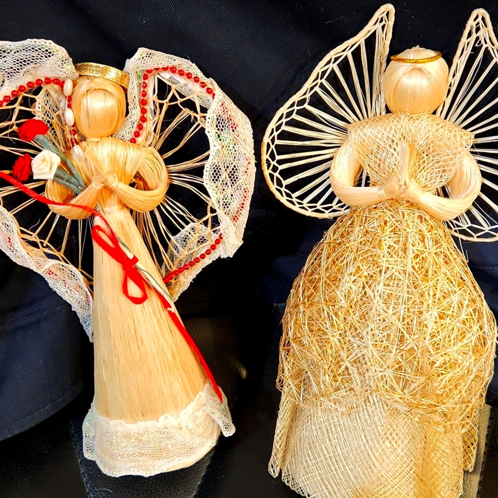 Ten Thousand Villages set of two angels
